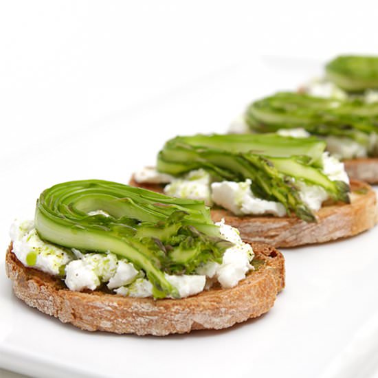 Shaved Asparagus Bruschetta
