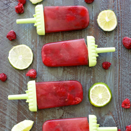 Raspberry Green Tea Popsicle