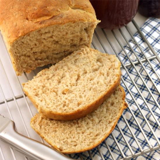 Homemade Wheat Sandwich Bread