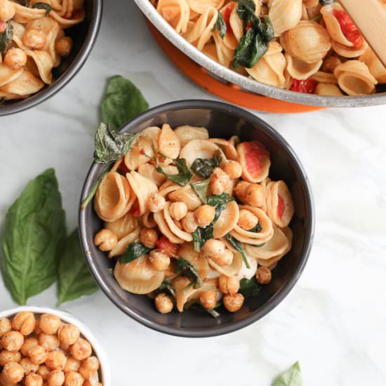 Crispy Cumin Chickpea Orecchiette
