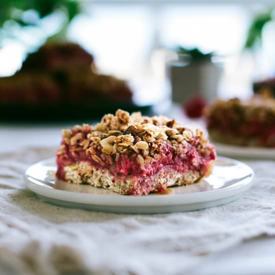 Almond & Raspberry Breakfast Bars