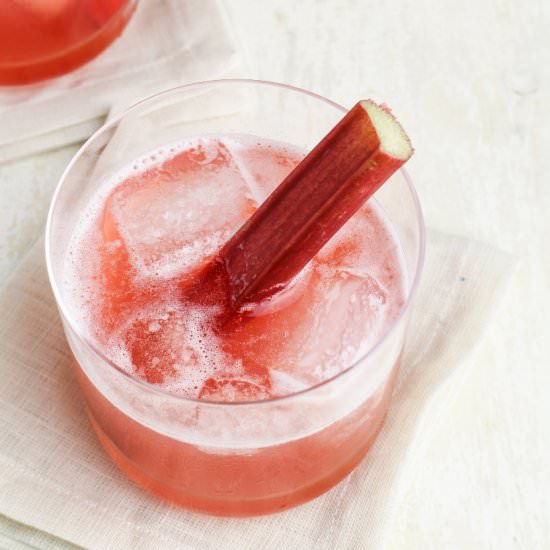 Rhubarb Bourbon Sour