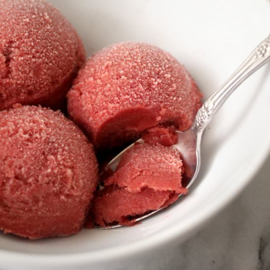 Cherry Rosemary and Lemon Sorbet