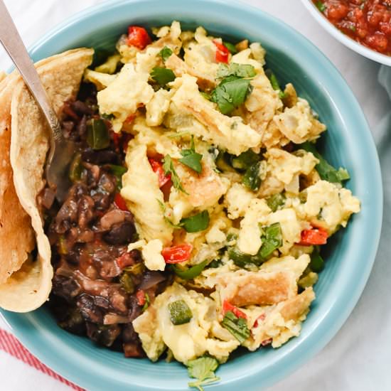 Migas with Black Beans