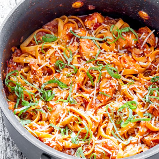 Chicken Fettuccine Arrabiata