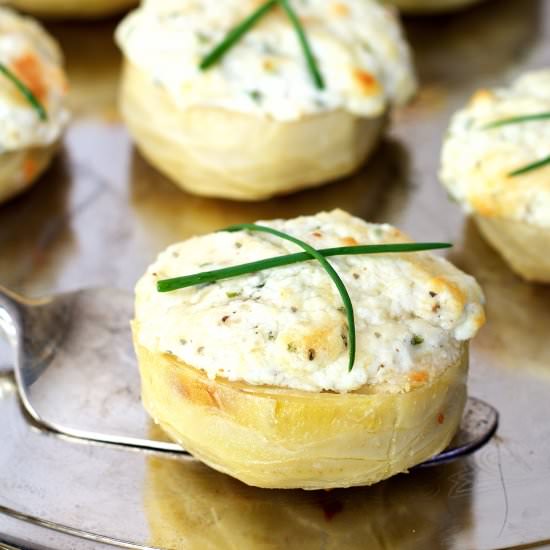 Stuffed Artichoke Bottoms