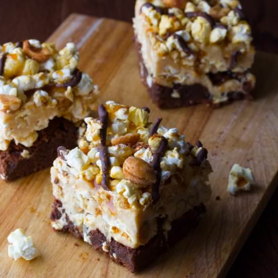 Loaded Popcorn Brownies
