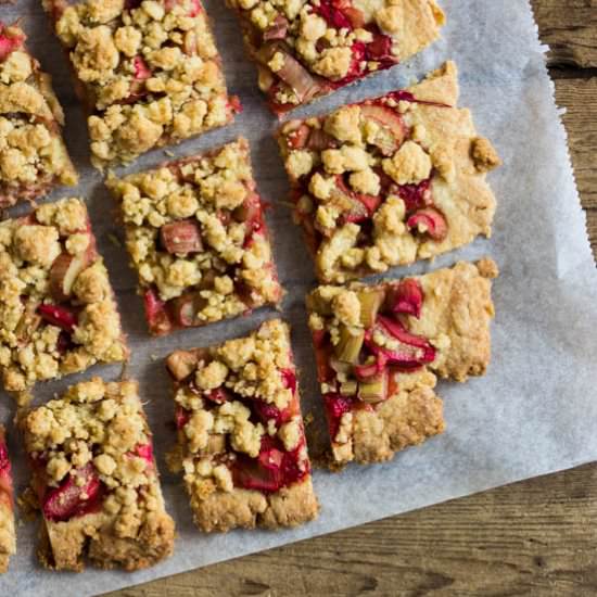 Rhubarb Streusel Cake