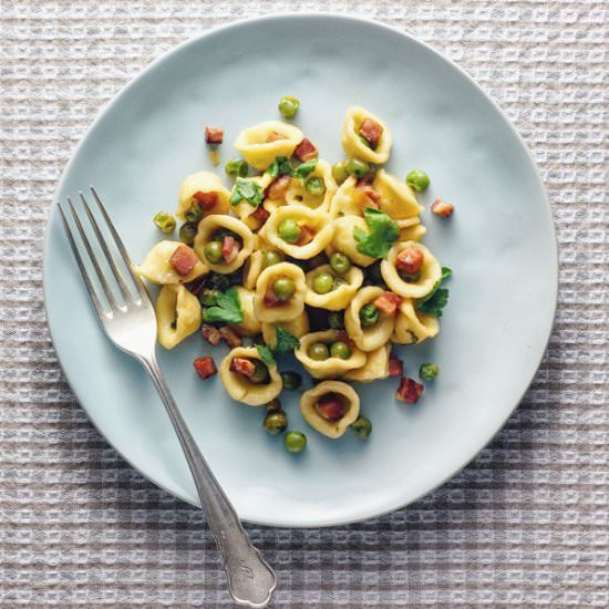 Orecchiette with Pancetta and Peas