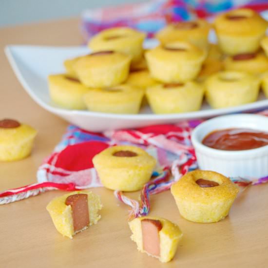 Corn Bread Dog Mini Muffins