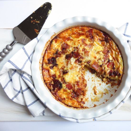 Caramelized Onion and Bacon Quiche
