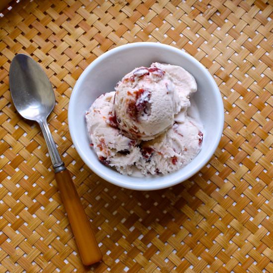 Red Wine Cherry Ice Cream