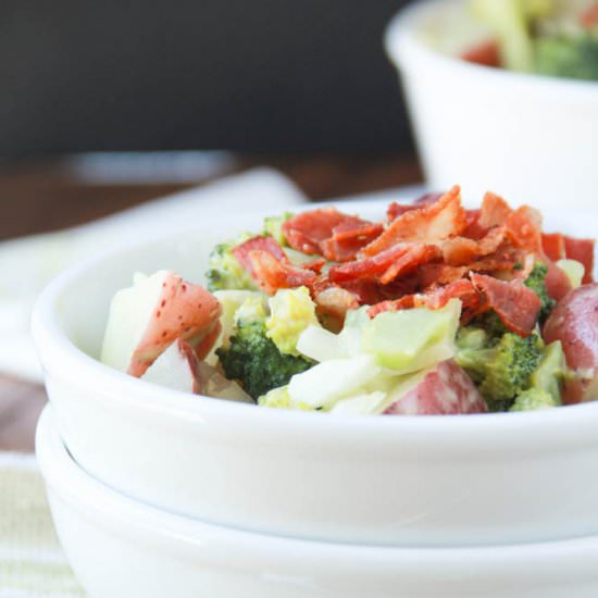 Broccoli Potato Bacon Salad