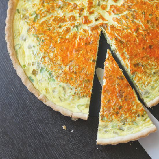 Green Chile Quiche