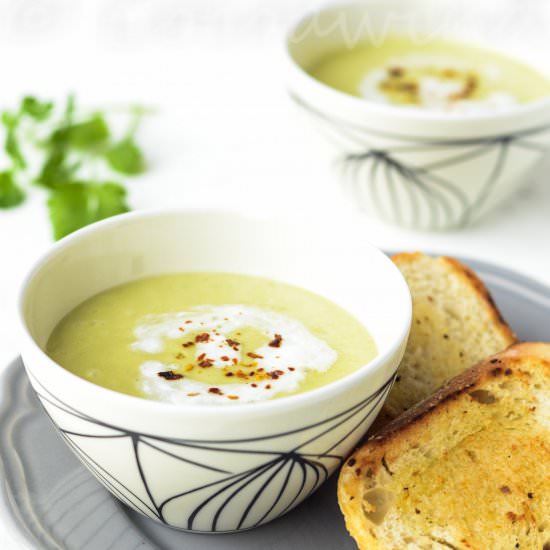 Spicy Avocado-Cucumber Soup