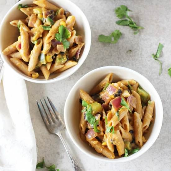 Sweet potato & black bean pasta