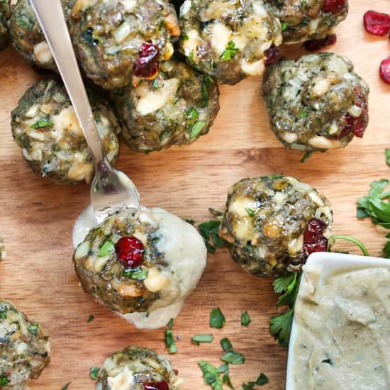 Spinach and Feta Meatballs