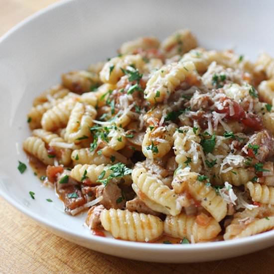 Semolina Cavatelli with Rabbit Ragu