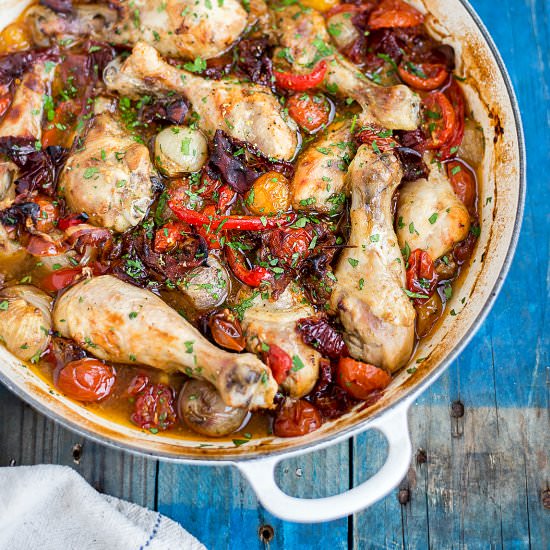Boozy One-Pot Italian Chicken