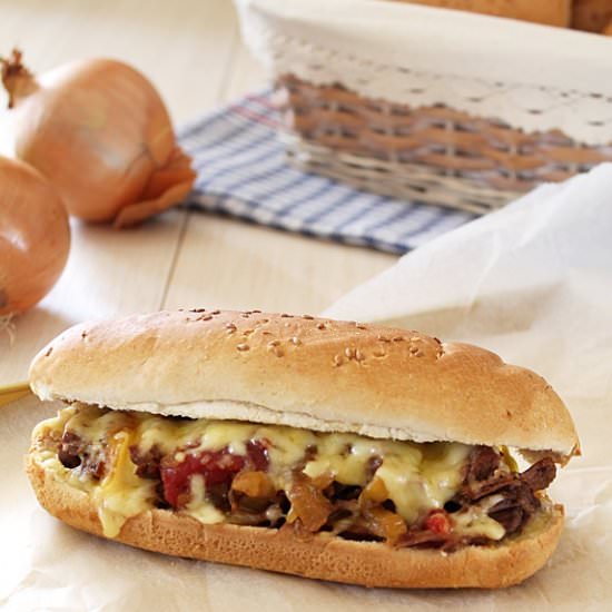 Pulled Beef Submarine