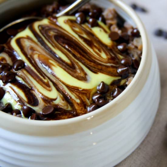 Boston Cream Pie Oatmeal (GF)