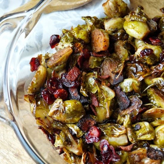 Maple Balsamic Brussel Sprouts