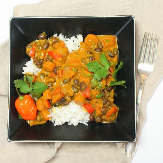 Vegan Jamaican Black Bean Curry
