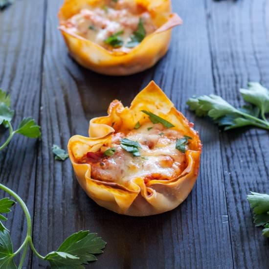 Mini Turkey Lasagna Cups