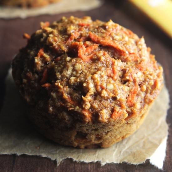 Carrot Cake Bran Muffins