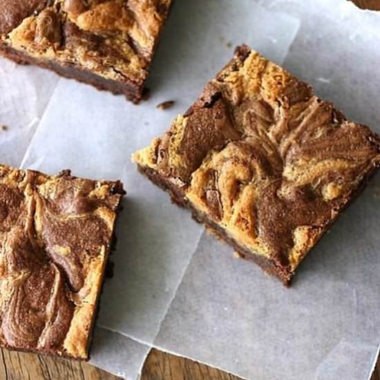 Fudgy Peanut Butter Brownies