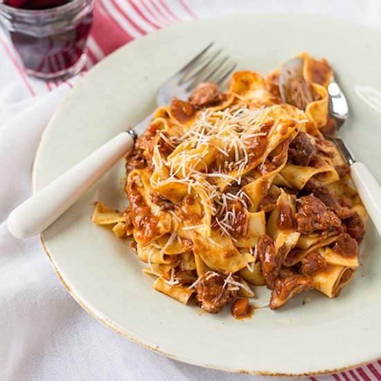 Wild boar ragu