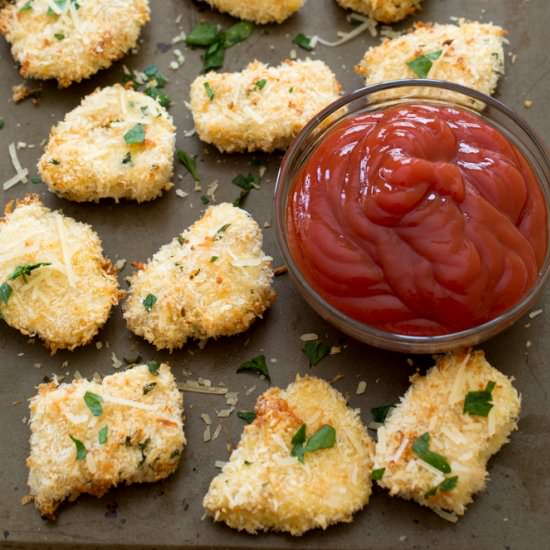 Baked Parmesan Chicken Nuggets