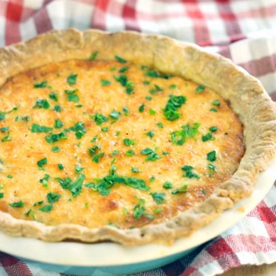Spicy Southern Tomato + Spinach Pie