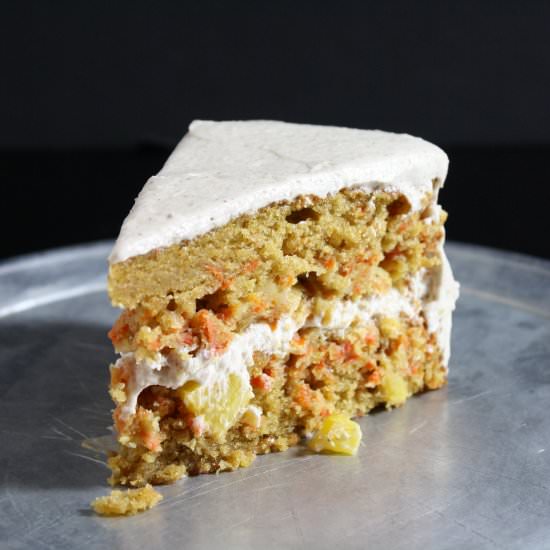 Carrot Cake with Pecan Cream Frosting