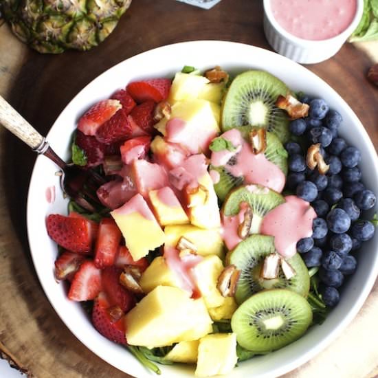 Rainbow Arugula Salad