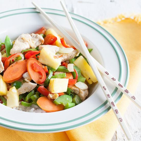 Pork and Pineapple Stir Fry