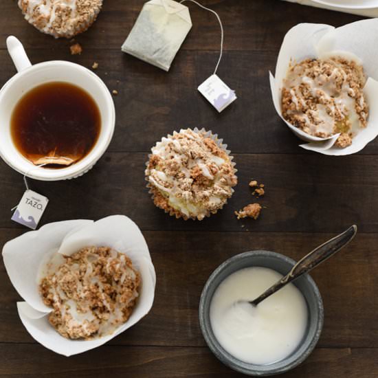 Lemon Earl Grey Streusel Muffins