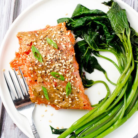 Slow Baked Asian Salmon