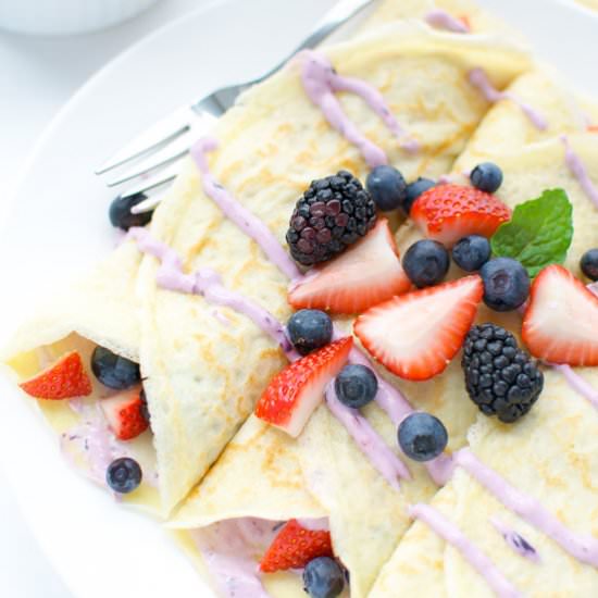 Berry Cheesecake Crepes