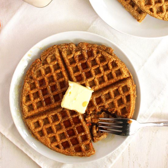 Whole Wheat Carrot Waffles
