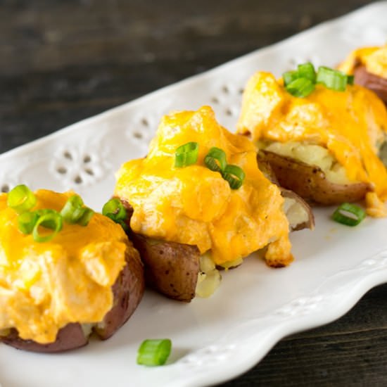 BUFFALO CHICKEN SMASHED POTATOES