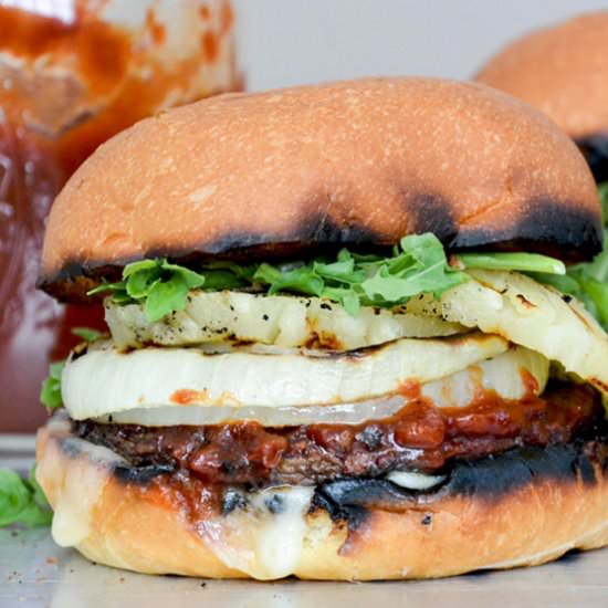 Barbecue Portobello Mushroom Burger