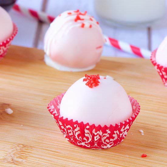 Strawberry Cake Truffles