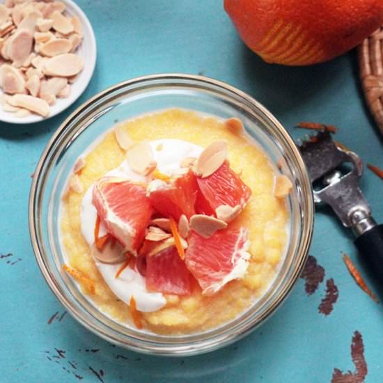 Polenta with Oranges & Almonds