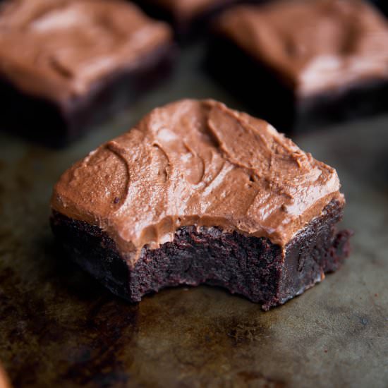 Double Chocolate Bourbon Brownies