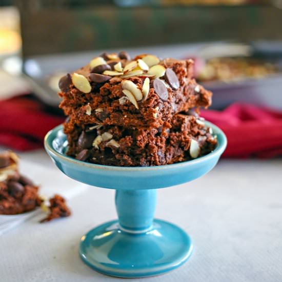 Dark Chocolate & Almond Dump Cake