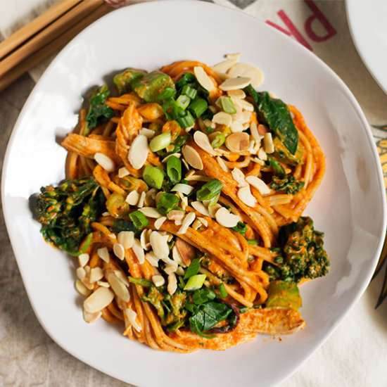 Almond Butter Curry Noodles
