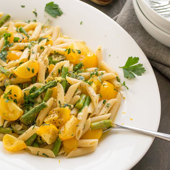 Easy Spring Pasta with Lemon Sauce