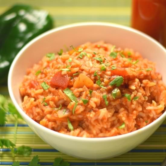 Spanish Rice with Salsa