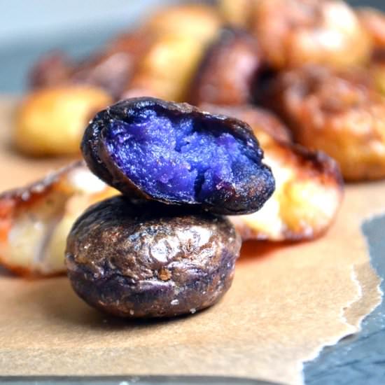 Half Smashed Mini Potatoes